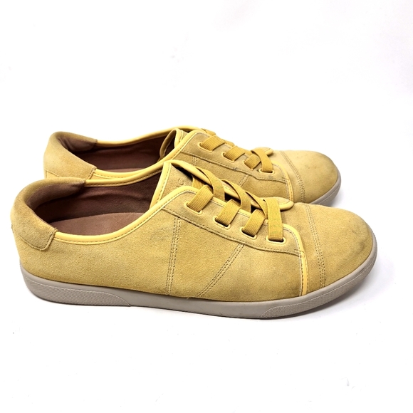 Vionic Jean Suede sneakers - yellow size 9.5 - Picture 3 of 10